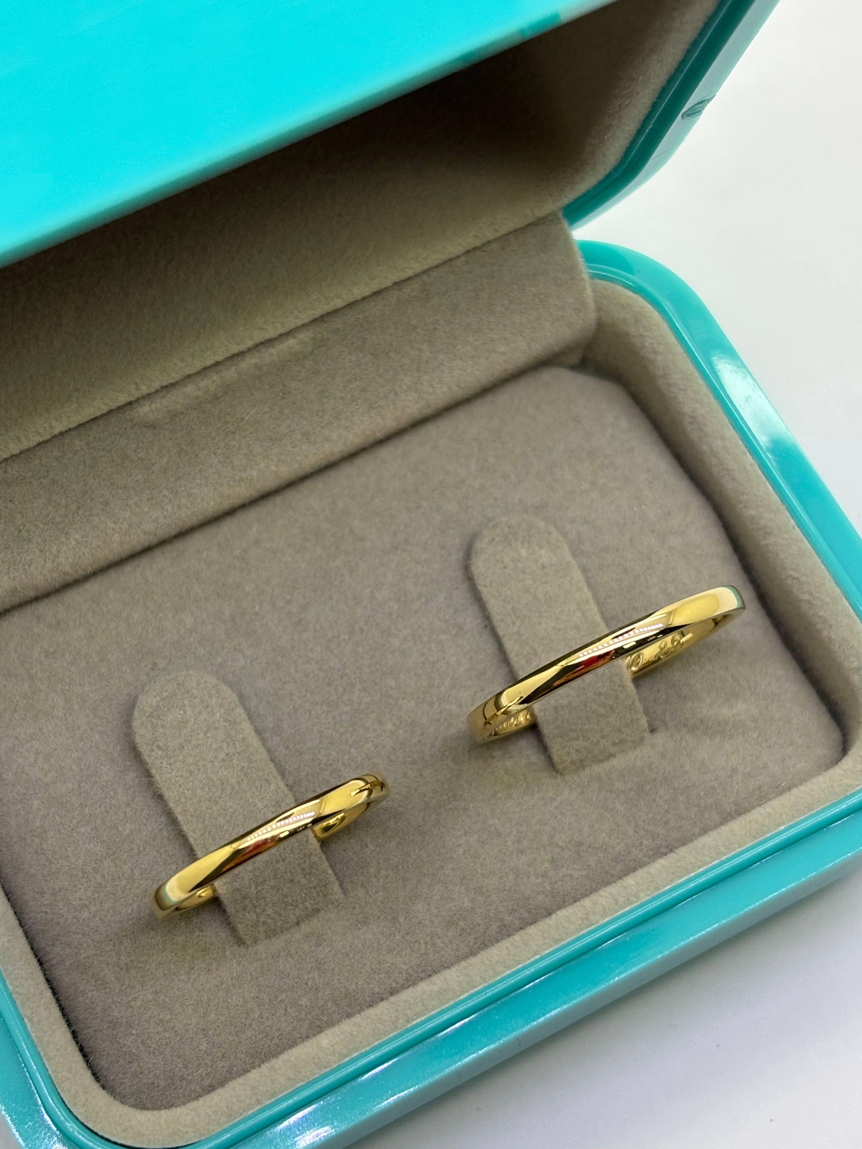 PAR DE ALIANÇAS CLASSICA MINIMALISTA